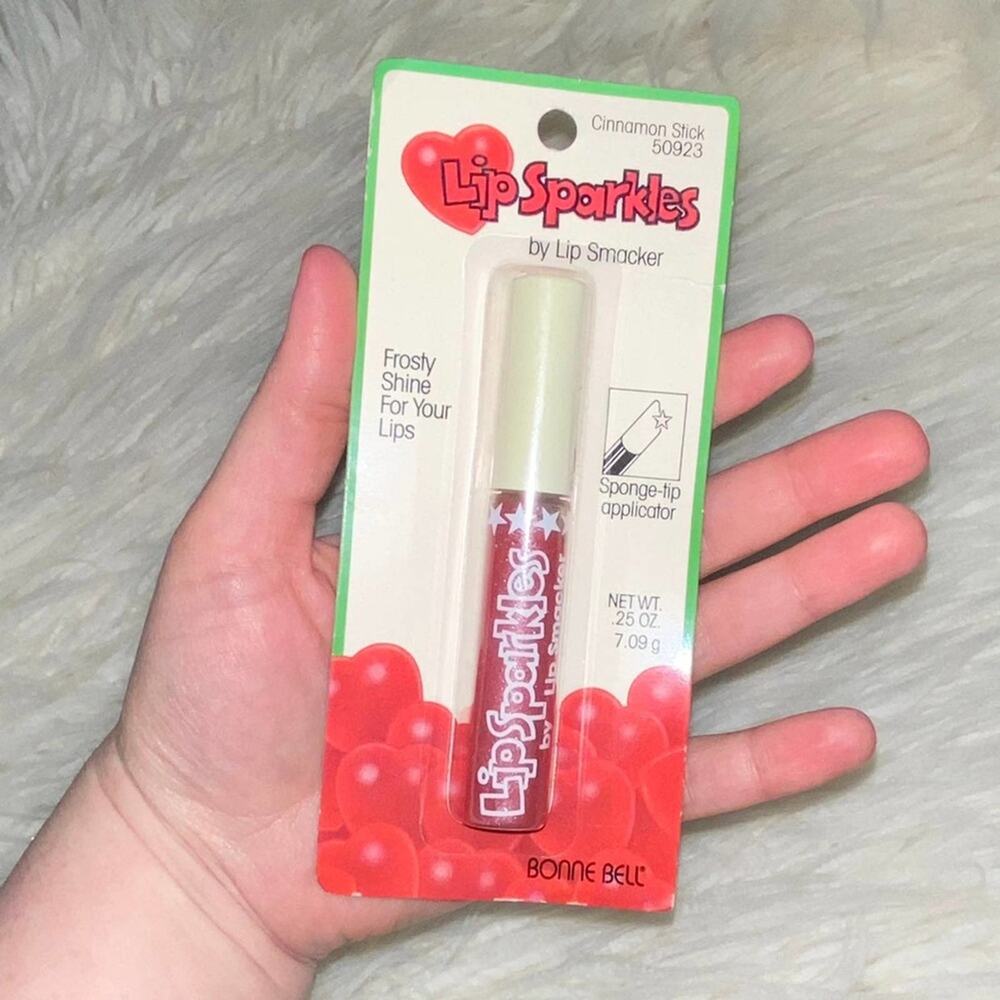 VTG Y2k Bonne Bell Lip Sparkles Smackers Red Cinnamon Glitter Lip Gloss - Picture 3 of 7